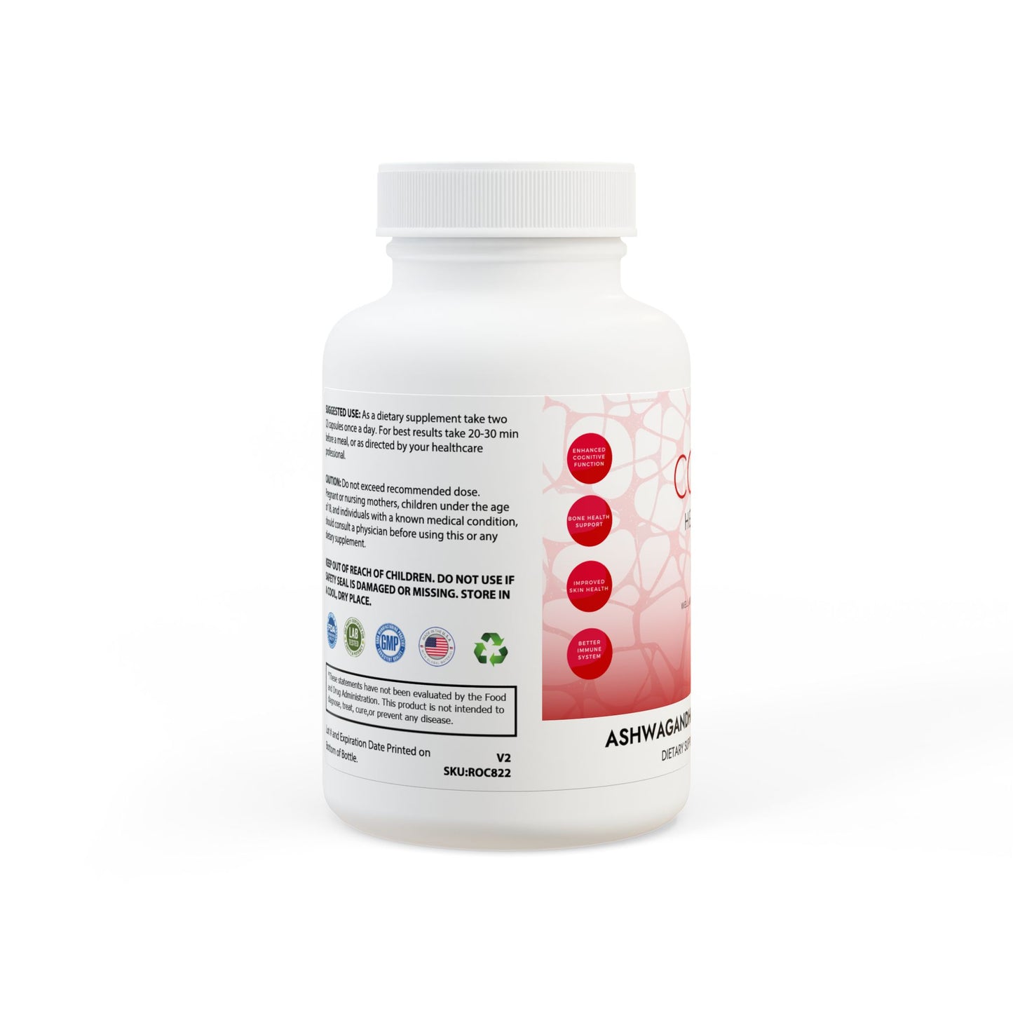 Ashwagandha and Black Pepper Supplement (60 capsules)